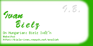 ivan bielz business card